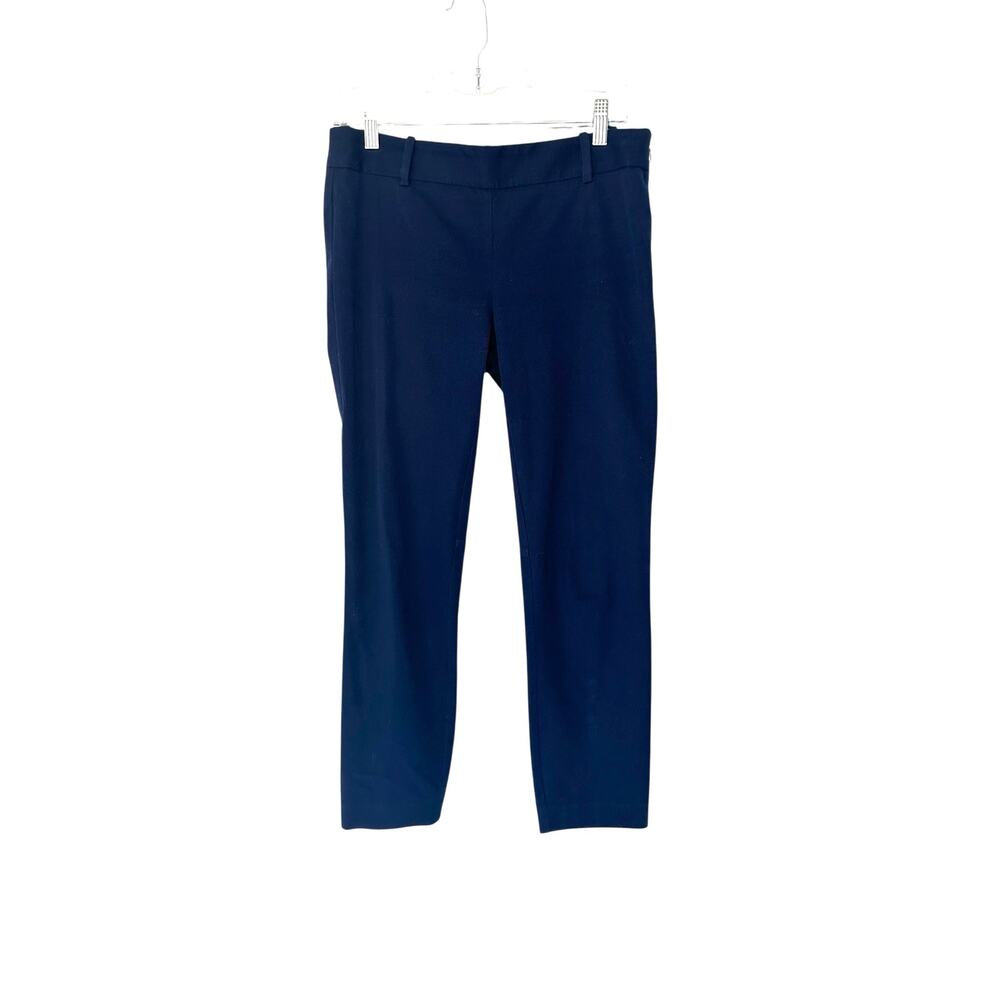 J.Crew Winnie Pants Blue Office Work Career Business‎ Skinny Leg Trousers Size 4